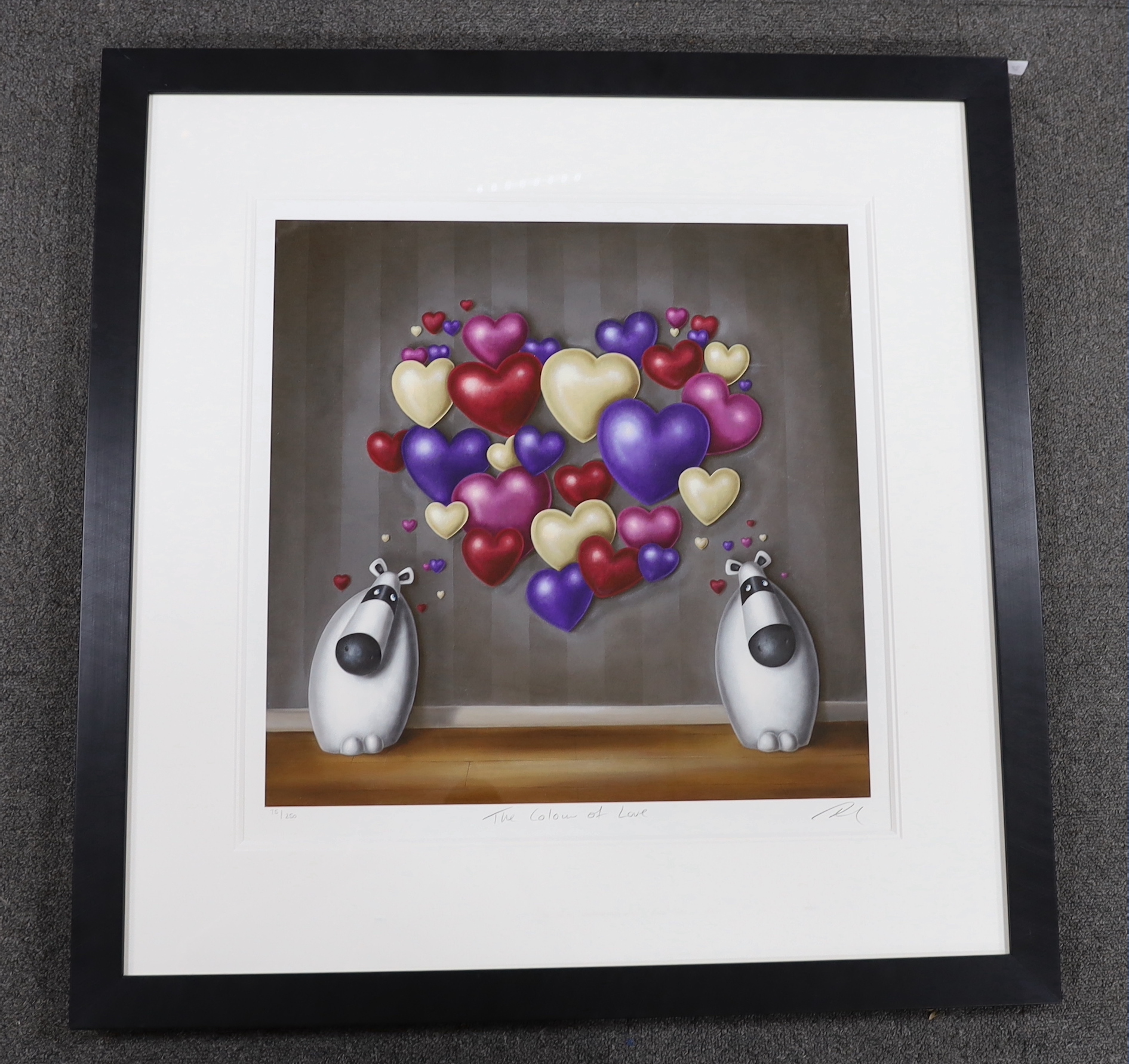 Peter Smith (b.1967), giclee print on paper, 'The Colour of Love', signed in pencil, limited edition 75/250, COA verso, 49 x 49cm